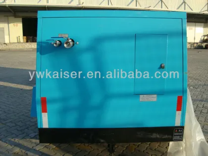 Motor driven portable screw air compressors