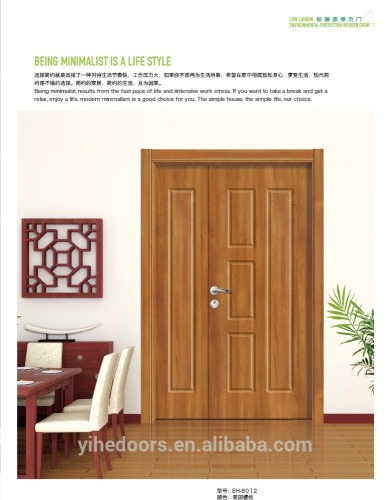 simple designed french wooden door
