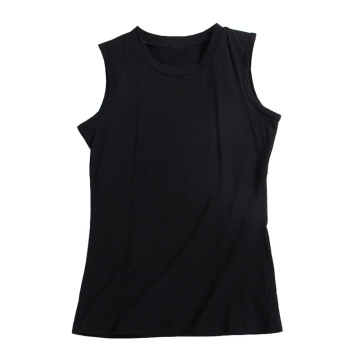 Cotton Tank Top Crop Stretch Sleeveless Vest for Women
