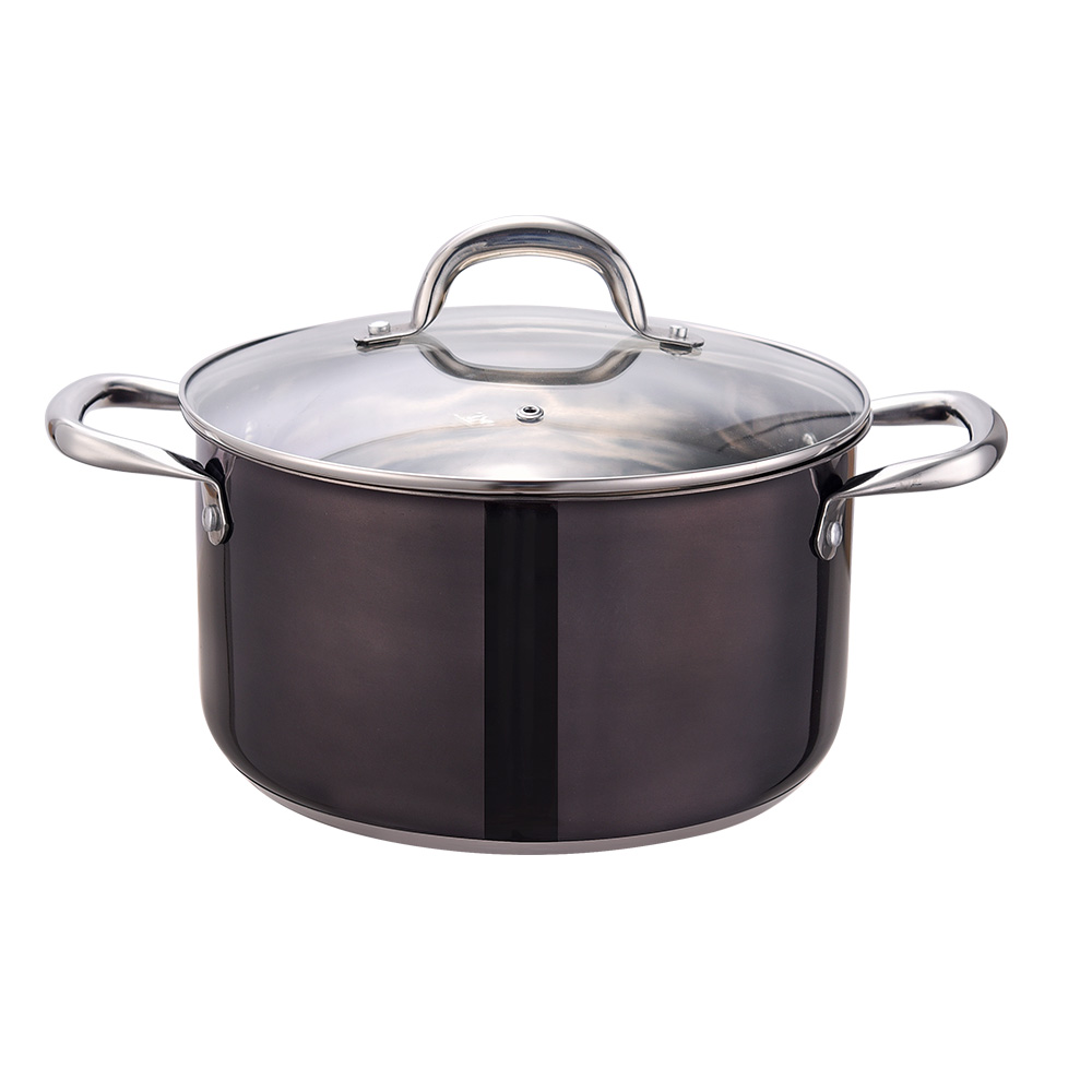 Pastapot met galss deksel braadpan schotel set