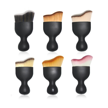 HMU S Shape Cosmetic Powder Blush Kabuki Brush