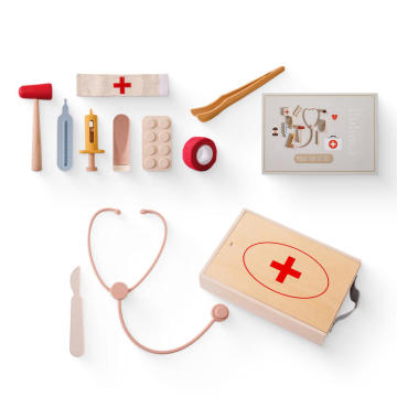Set da medico per bambini in silicone per giochi di finzione