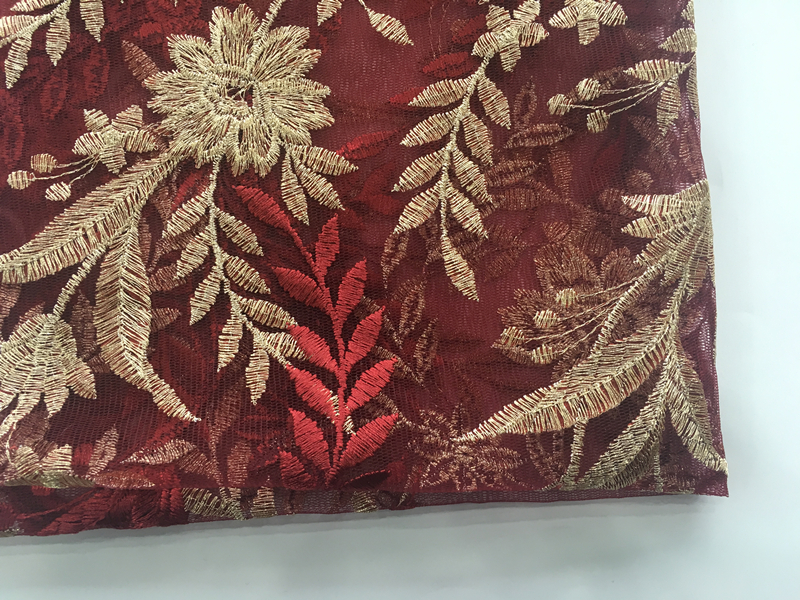 Flower Embroidery Fabric