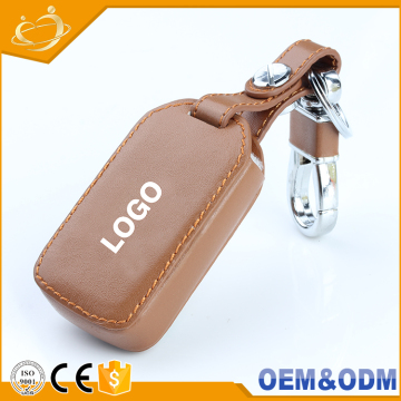 Newest fashionable holder keys bag 3 buttons remote control leather car key case for honda