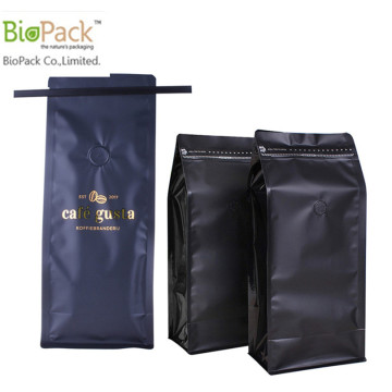 Eco Friendly Plastic Coffee Bag With Compostable Ziplock and Valve Manufacturer From China