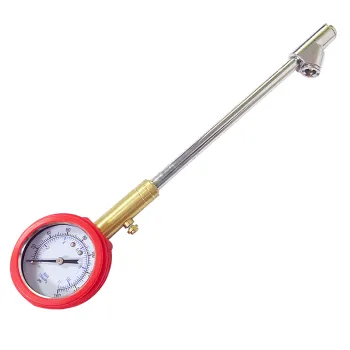 Professional Dila Tire Pressure Gauge: 100PSI Metal Body with Dual Head Chuck for Truck Tyres