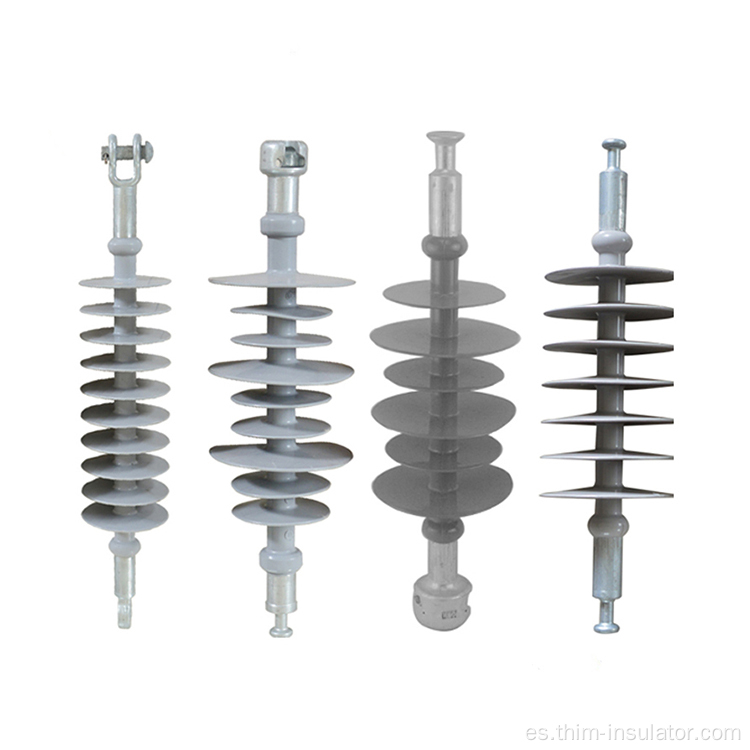 Aislador polimérico de polímero de suspensión compuesto de silicona de alto voltaje 36KV 36KV