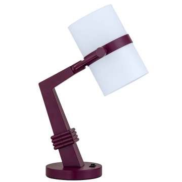 UL Listed Home 2 Dynamic Hotel Desk Lamp - Purple Bedside Nightlight for Guestroom