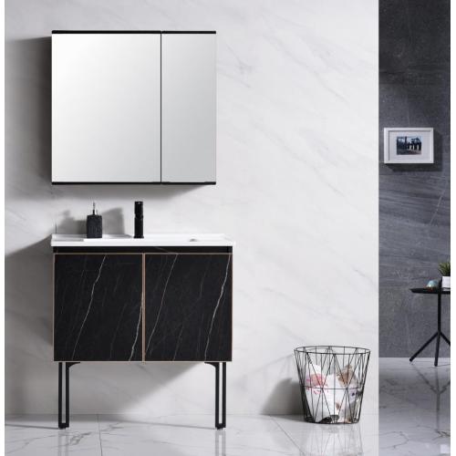 Black bathroom vanities stand for new