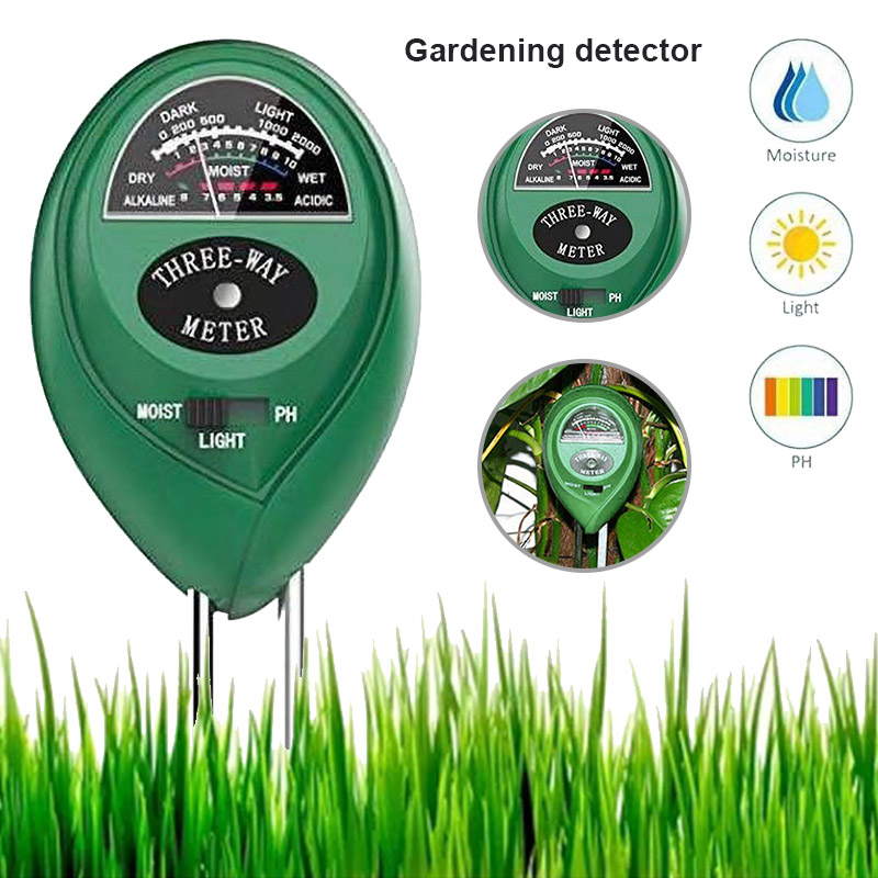 3 in 1 Moisture Light PH Meter Plant Flowers Garden Soil Analyzer Tester Tool plant tester Garden tools PI669