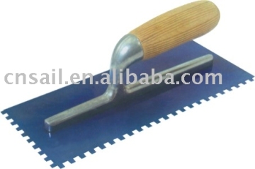 Plastering Trowel Wood Handle with Small Teeth