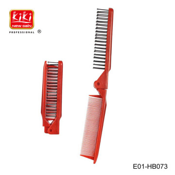 Antistatic finished Portable folding plastic hair brush