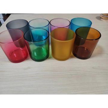 Colourful fashion gift glass candle holder