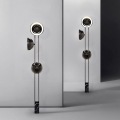 Metal Led Tall Black Floor Standing Lamp Nordic