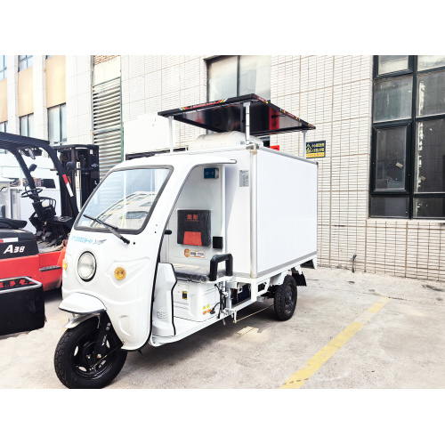 Customized PV-Powered Electric Refrigerated Tricycle Fix Rural Cold Chain Power Shortage