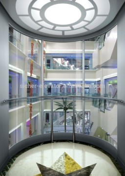 2016 SRH China manufacture Observation Panoramic Elevator Lift with CE certificate EN81