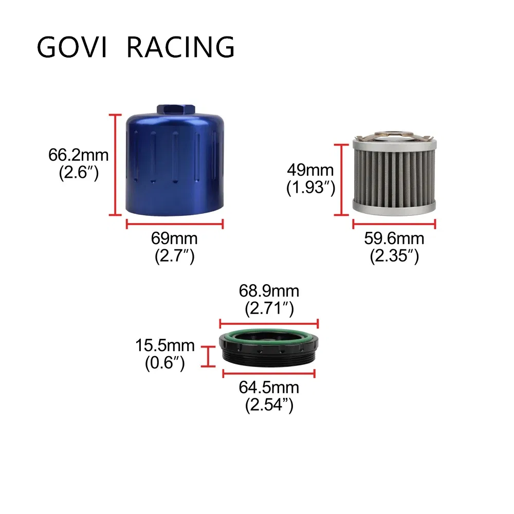 Filtro dell'olio adatto alla filetta Honda Acur M20X1.5 con magnete