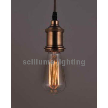 Vintage Solid brass Brass Edison Pendant light Filament bulb E26 E27