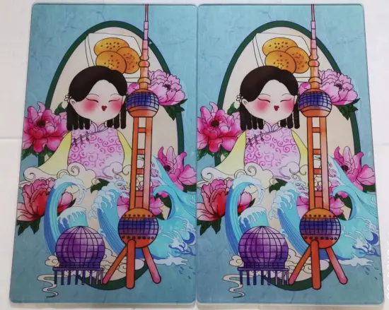 customized design tempered glass hob cover