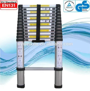 professional 3.8m aluminum telescopic ladder
