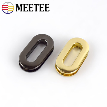 5/10pcs 20mm Metal Oval Ring Buckles Eyelet Screw Buckles for Hangbag Belt Strap Dog Chain Clasp Accessories Leather Craft