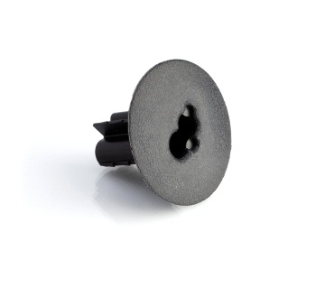 100 Pack Black Wallplates - Indoor/Outdoor Network and Coaxial Cable Management Plates