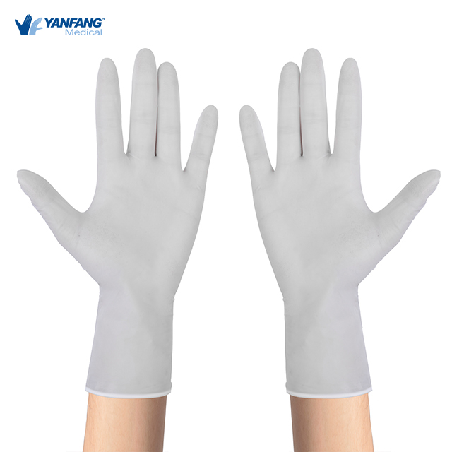 Yanfang White Long Nitrile Gloves