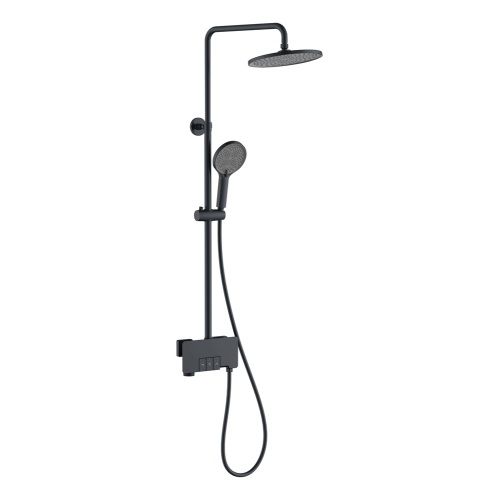 Matt Black Brass 3 Funktion Exposed Rain Shower