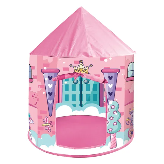 Cartoon Princess Castle Teepee Kids Play Tent Indoor Playhouse for Girls