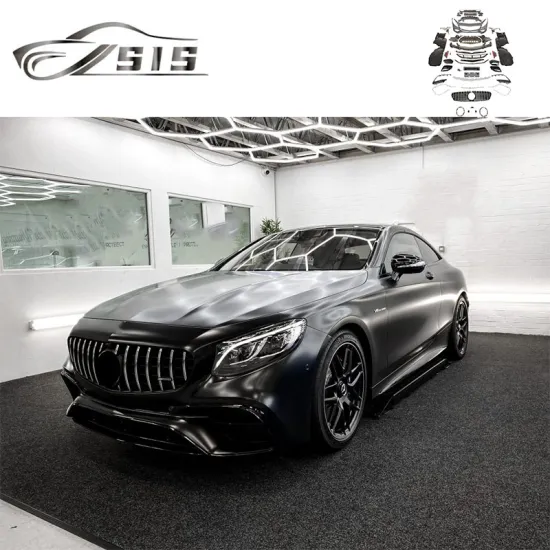 2014-2020 Mercedes S-Class C217 S63 Coupe BodyKit - PP Front Bumper, Rear Diffuser with Exhaust Tips