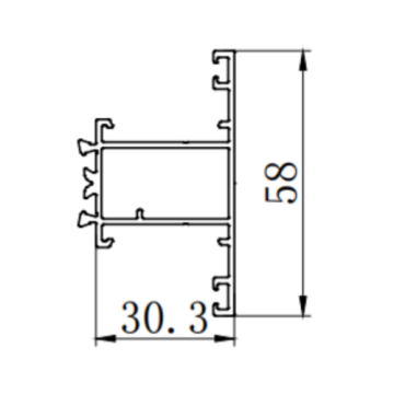 Portes de rupture thermique et moisissure de profil d&#39;isolation de fenêtres