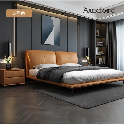 Italy style 1.8m bedroom furniture bed frames modern