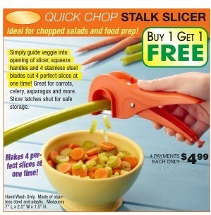 Quick Chop Stalk Slicer