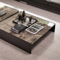 Table basse en acier inoxydable