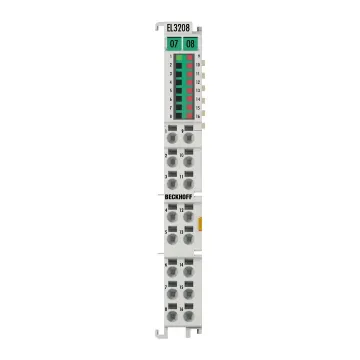 Beckhoff EL3208 EtherCat Terminal: 8-Kanal-Analogeingangsmodul für Temperatur und RTD (PT100) mit 16-Bit-Auflösung