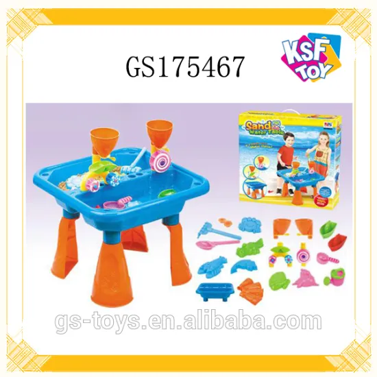 New Product Kids Water Sand Play Table Set Beach Table Set Toys