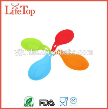 100% Food Grade Silicone Spoon Rest Set of 4