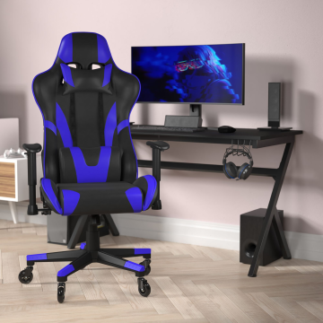 MORE DESIGN Free Sample Comfortable Height Adjustable Rotating Swivel Executive Computer Gaming Office Racing Chair
