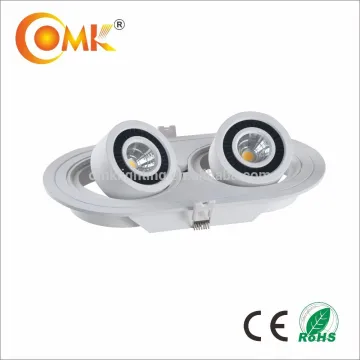 2*7W led grille lamp light fixture for shop fixtures die casting lighting