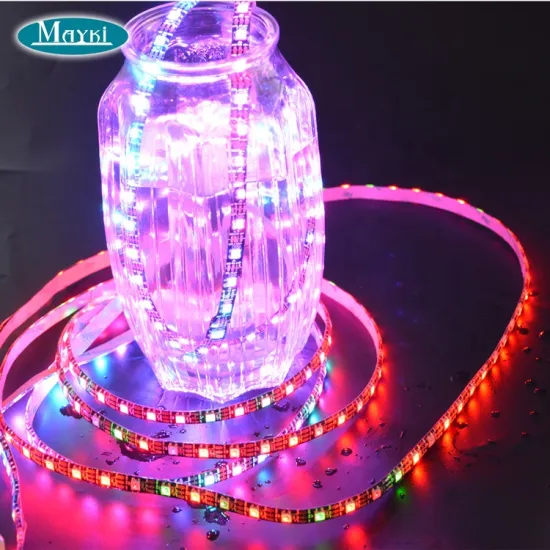 IP65 Waterproof RGB LED Strip Light - WS2812B IC 5V DC for Outdoor Pool