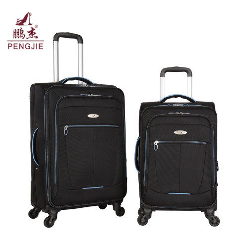 Nylon Polyester Fabric Luggage Black Fabric Luggage