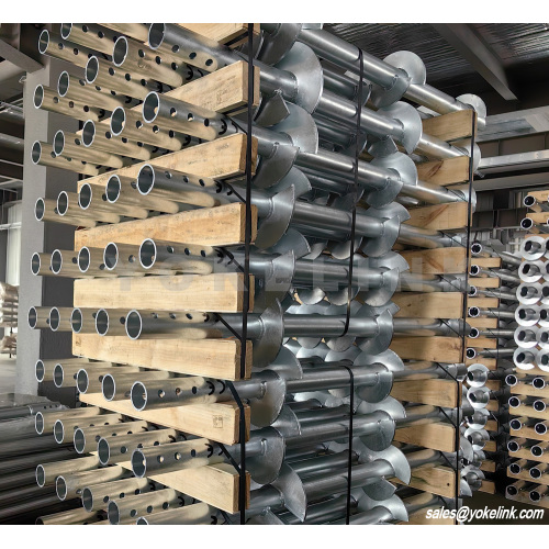 Jangkar Sekrup Tanah Tumpukan Heliks 875mm untuk Pondasi Konstruksi Dalam