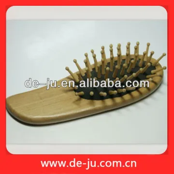 Small Head Care Wood Comb Massager