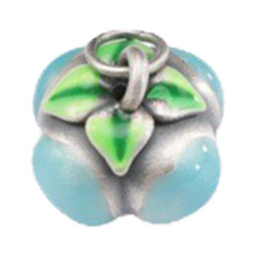 Argento duro 3d 925 piedi argento cachi ruyi goccia bracciale in corda intrecciata fai -da -te con ciondolo cachi