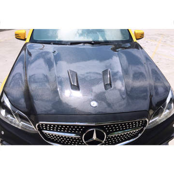 Gonno de capó de fibra de carbono para Mercedes E-Class W212 Facelift 14y 16y Darwinpro BK Estilo