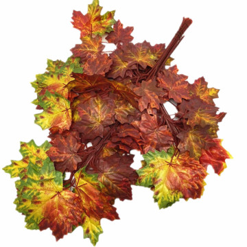 Artificial Maple Tree Leaf Stems for Greenery Wall Decor