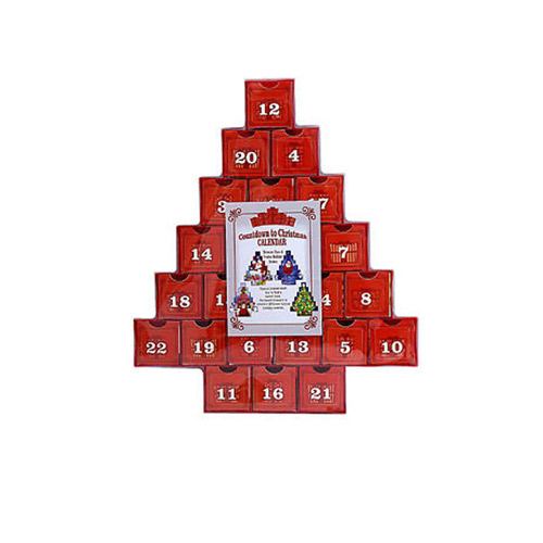 Christmas Tree Advent Calendar Treasure Box 