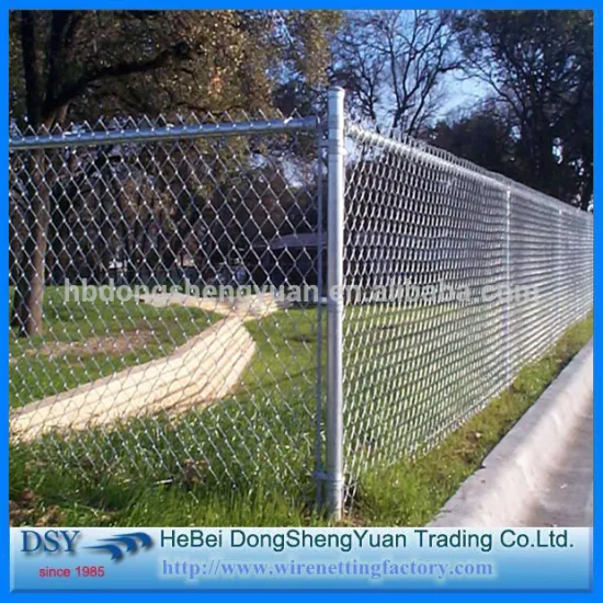 high quality chinese beautiful chain link fence/6' high x 10' long chain link portable panels temporary fences for