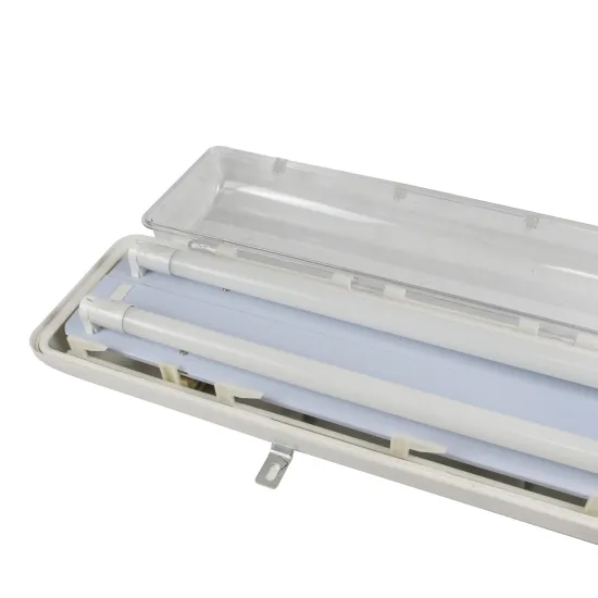 1.2m 2x18W T8 Double Tube Anti-Explosion Plastic Fluorescent Light Fitting