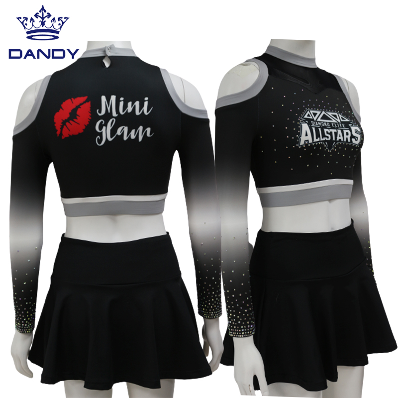 uniformi cheerleading a sublimazione completa di design personalizzato